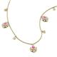 3 - Inara Fine Unseen 0.70 ctw Pear Shape Pink Sapphire accented Round & Rose Cut Natural Diamond Floral Necklace 
