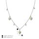 4 - Inara Fine Unseen 0.75 ctw Pear Shape Yellow Sapphire accented Round & Rose Cut Natural Diamond Floral Necklace 