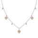 1 - Inara Fine Unseen 0.75 ctw Pear Shape Citrine accented Round & Rose Cut Natural Diamond Floral Necklace 
