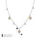 4 - Inara Fine Unseen 0.75 ctw Pear Shape Citrine accented Round & Rose Cut Natural Diamond Floral Necklace 