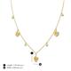 4 - Inara Fine Unseen 0.75 ctw Pear Shape Citrine accented Round & Rose Cut Natural Diamond Floral Necklace 