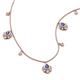 3 - Inara Fine Unseen 0.75 ctw Pear Shape Iolite accented Round & Rose Cut Natural Diamond Floral Necklace 