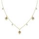 1 - Inara Fine Unseen 0.75 ctw Pear Shape Smoky Quartz accented Round & Rose Cut Natural Diamond Floral Necklace 