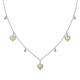 1 - Inara Fine Unseen 0.75 ctw Pear Shape Yellow Sapphire accented Round & Rose Cut Natural Diamond Floral Necklace 