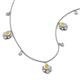 3 - Inara Fine Unseen 0.75 ctw Pear Shape Yellow Sapphire accented Round & Rose Cut Natural Diamond Floral Necklace 