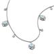 3 - Inara Fine Unseen 0.75 ctw Pear Shape Aquamarine accented Round & Rose Cut Natural Diamond Floral Necklace 