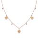 1 - Inara Fine Unseen 0.75 ctw Pear Shape Citrine accented Round & Rose Cut Natural Diamond Floral Necklace 