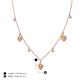 4 - Inara Fine Unseen 0.75 ctw Pear Shape Citrine accented Round & Rose Cut Natural Diamond Floral Necklace 