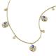 3 - Inara Fine Unseen 0.75 ctw Pear Shape Iolite accented Round & Rose Cut Natural Diamond Floral Necklace 