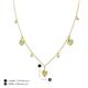 4 - Inara Fine Unseen 0.75 ctw Pear Shape Peridot accented Round & Rose Cut Natural Diamond Floral Necklace 