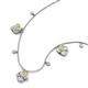 3 - Ayla Fine Unseen 2.00 ctw Pear Shape Yellow Sapphire accented Baguette & Rose Cut Natural Diamond Floral Necklace 