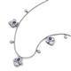 3 - Ayla Fine Unseen 2.00 ctw Pear Shape Iolite accented Baguette & Rose Cut Natural Diamond Floral Necklace 