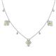1 - Ayla Fine Unseen 2.00 ctw Pear Shape Peridot accented Baguette & Rose Cut Natural Diamond Floral Necklace 