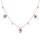 1 - Ayla Fine Unseen 2.00 ctw Pear Shape Amethyst accented Baguette & Rose Cut Natural Diamond Floral Necklace 