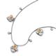 3 - Ayla Fine Unseen 2.00 ctw Pear Shape Citrine accented Baguette & Rose Cut Natural Diamond Floral Necklace 