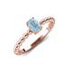 4 - Helen Oval Cut Aquamarine Solitaire Promise Ring 