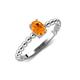 4 - Helen Oval Cut Citrine Solitaire Promise Ring 