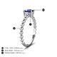 5 - Helen Oval Cut Iolite Solitaire Promise Ring 