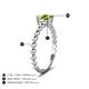 5 - Helen Oval Cut Peridot Solitaire Promise Ring 