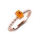 4 - Helen Oval Cut Citrine Solitaire Promise Ring 