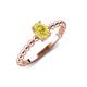 4 - Helen Oval Cut Yellow Sapphire Solitaire Promise Ring 