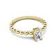 3 - Helen Oval Cut Diamond Solitaire Promise Ring 