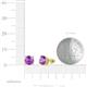 4 - Alina Amethyst (6.50 mm) Solitaire Stud Earrings 