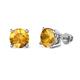 1 - Alina Citrine (6.50 mm) Solitaire Stud Earrings 