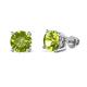 1 - Alina Peridot (6.50 mm) Solitaire Stud Earrings 
