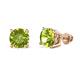 1 - Alina Peridot (6.50 mm) Solitaire Stud Earrings 