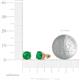 4 - Alina Emerald (6 mm) Solitaire Stud Earrings 