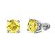 1 - Alina Yellow Sapphire (6 mm) Solitaire Stud Earrings 