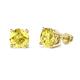 1 - Alina Yellow Sapphire (6 mm) Solitaire Stud Earrings 