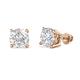 1 - Alina White Sapphire (6 mm) Solitaire Stud Earrings 