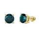 1 - Alina London Blue Topaz (6.50 mm) Solitaire Stud Earrings 