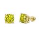 1 - Alina Yellow Diamond (6.50 mm) Solitaire Stud Earrings 
