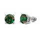 1 - Alina Lab Created Alexandrite (6.50 mm) Solitaire Stud Earrings 