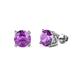 1 - Alina Amethyst (5mm) Solitaire Stud Earrings 