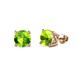 1 - Alina Peridot (5mm) Solitaire Stud Earrings 