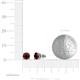 4 - Alina Red Garnet (5mm) Solitaire Stud Earrings 