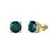 1 - Alina London Blue Topaz (5mm) Solitaire Stud Earrings 