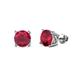 1 - Alina Ruby (5mm) Solitaire Stud Earrings 