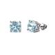 1 - Alina Aquamarine (5mm) Solitaire Stud Earrings 