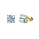 1 - Alina Aquamarine (5mm) Solitaire Stud Earrings 