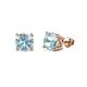 1 - Alina Aquamarine (5mm) Solitaire Stud Earrings 
