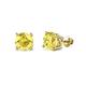 1 - Alina Yellow Sapphire (5mm) Solitaire Stud Earrings 