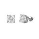1 - Alina White Sapphire (5mm) Solitaire Stud Earrings 