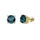 1 - Alina Blue Diamond (5mm) Solitaire Stud Earrings 