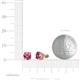3 - Alina Pink Tourmaline (5.5mm) Solitaire Stud Earrings 