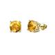 1 - Alina Citrine (5.5mm) Solitaire Stud Earrings 
